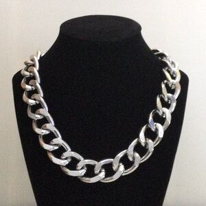 Chunky Silver Link Necklace